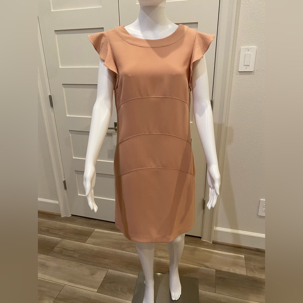Ann Taylor 
Flutter Sleeve  Dress
Size 6, Color: Blush
